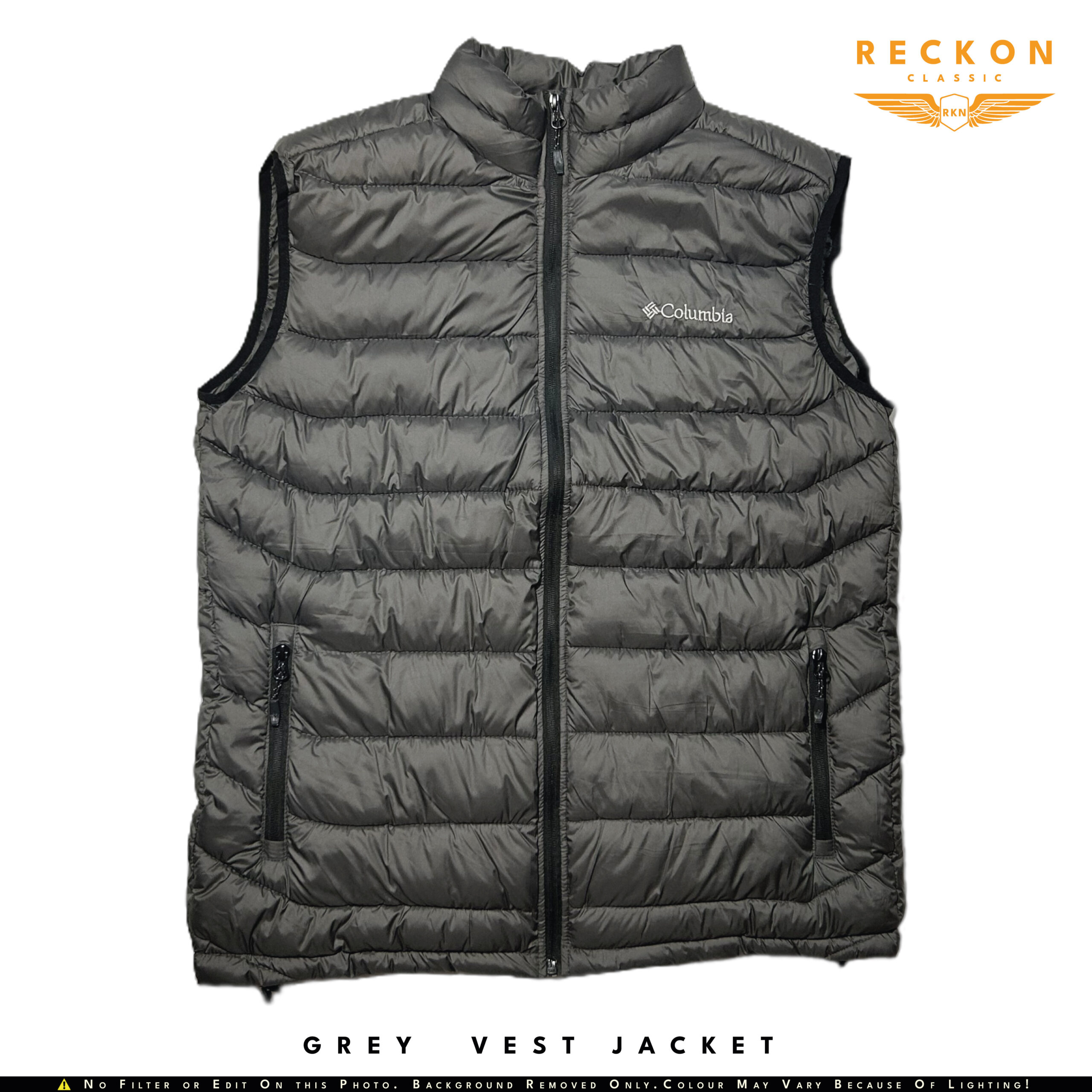 COLUMBIA Insulated Puffer Vest Jacket - GREY - Image 3