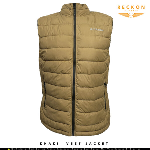 COLUMBIA Insulated Puffer Vest Jacket - KHAKI