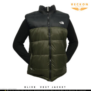 THE NORTH FACE 700 Fill Down Vest Jacket - OLIVE - Image 1