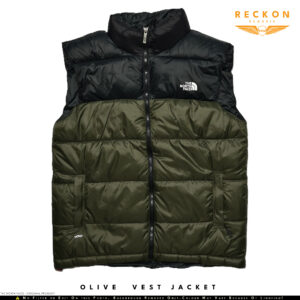 THE NORTH FACE 700 Fill Down Vest Jacket - OLIVE - Image 5