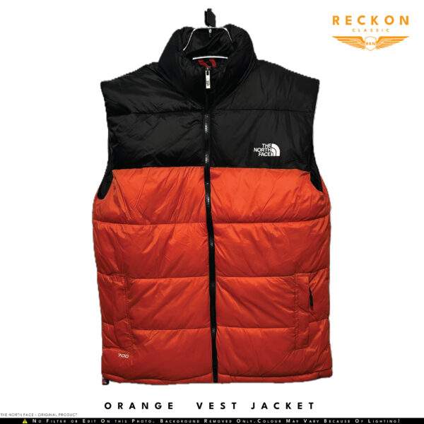 THE NORTH FACE 700 Fill Down Vest  Jacket - ORANGE