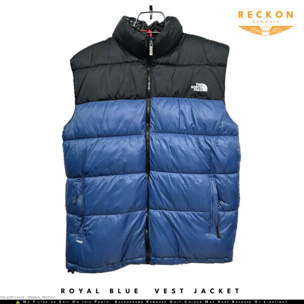 THE NORTH FACE 700 Fill Down Vest Jacket - ROYAL BLUE
