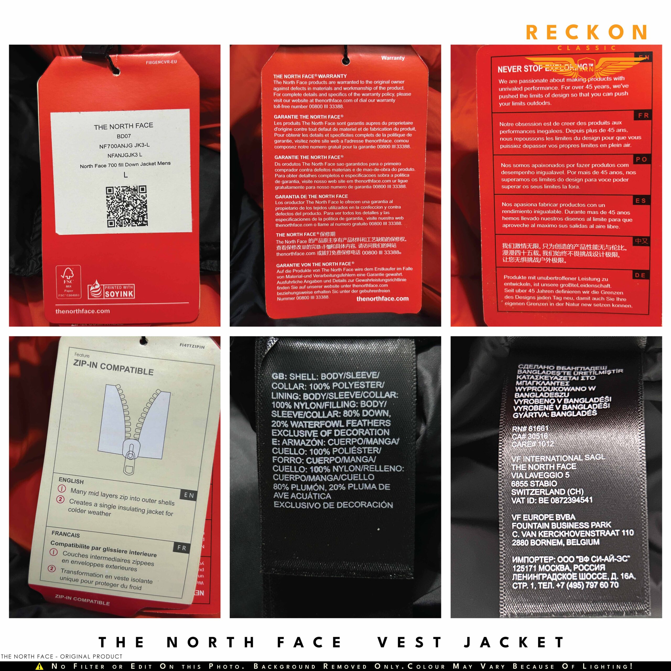 THE NORTH FACE 700 Fill Down Vest Jacket - OLIVE - Image 11