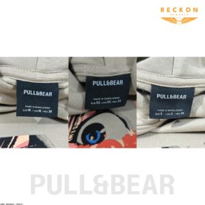 PULL & BEAR UNISEX DROP SHOULDER HOODIE – BEIGE - Image 7