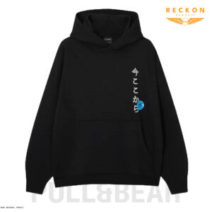 PULL & BEAR UNISEX DROP SHOULDER HOODIE – BLACK - Image 2