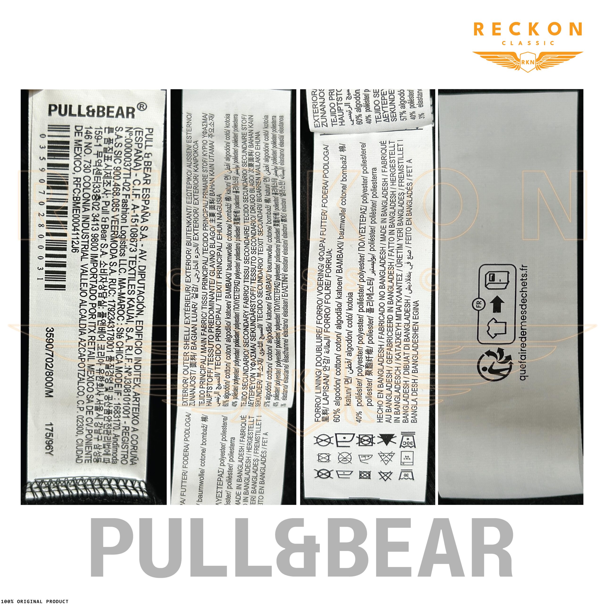 PULL & BEAR UNISEX DROP SHOULDER HOODIE – BLACK - Image 11