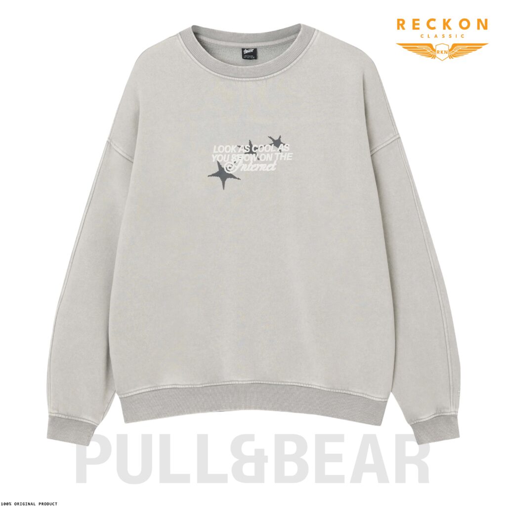 PULL & BEAR _ GREY SWEATSHIRT (1)